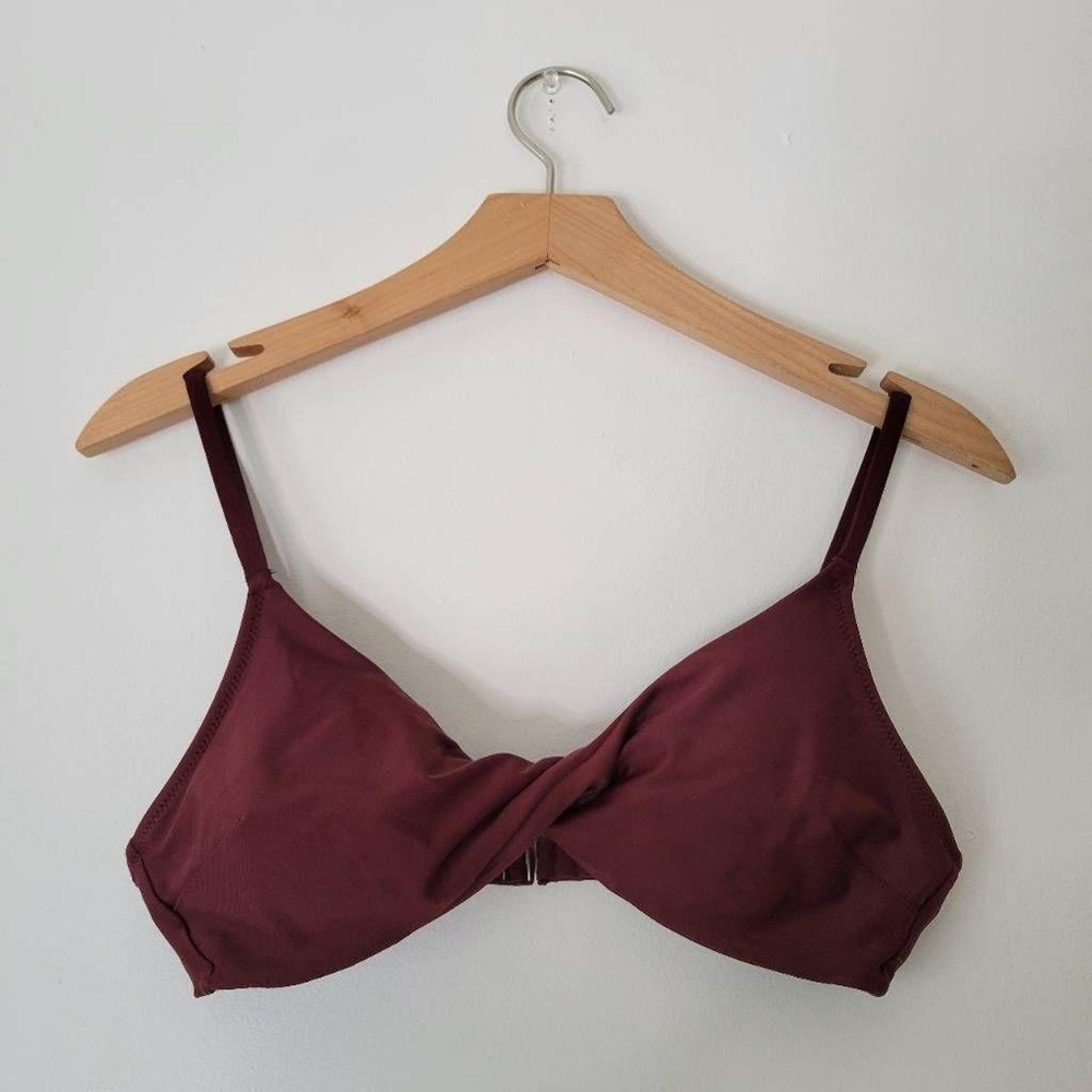 Aerie Deep Burgundy tankini-tops